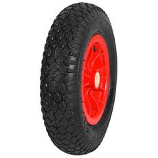 Komplet gummiluftdæk til trillebør, holdbart og pålideligt.