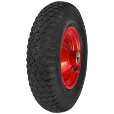 Luftgummihjul med stålfælg, dimension 4.00 - 8 til trillebør.