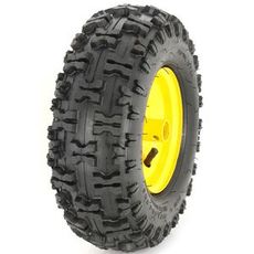 Venstre hjul, 13x5.0-6, ideelt til maskiner og køretøjer i arbejde.