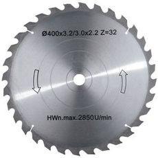 Klinge til rundsav 400x30x3,2mm Z32, ideel til snedkeri og konstruktion.