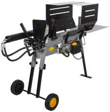 Brændekløver med 2 hastigheder, 8 tons kapacitet og 52 cm kløve, effektiv og fleksibel.